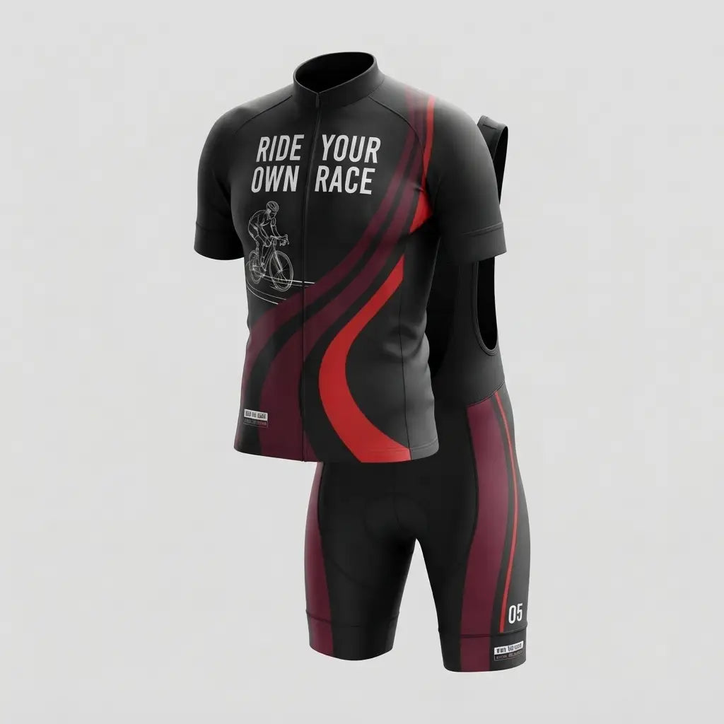 Ride Your Own Race Men’s Personalized Short Sleeve Cycling Jersey