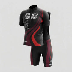 Ride Your Own Race Men’s Personalized Short Sleeve Cycling Jersey
