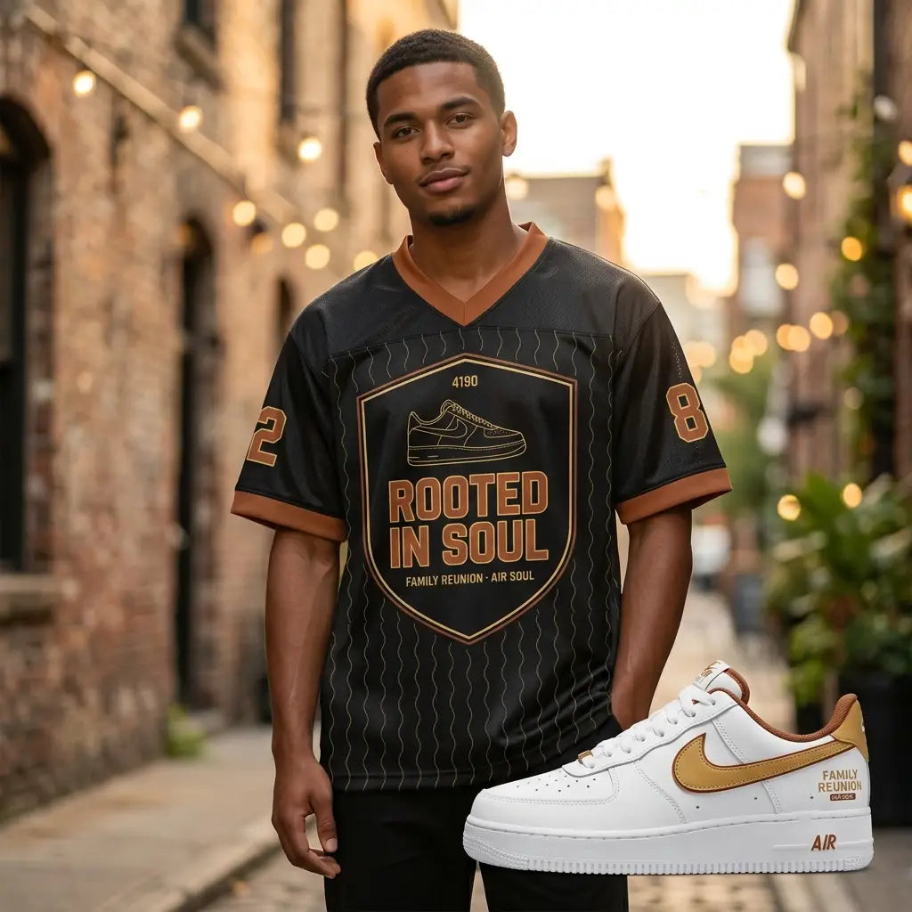 Rooted In Soul Mesh Jersey Inspired by Air Force 1 Low ’07 Family Reunion Air Soul Jersey