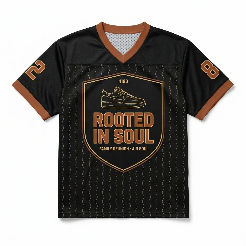 Rooted In Soul Mesh Jersey Inspired by Air Force 1 Low ’07 Family Reunion Air Soul Jersey