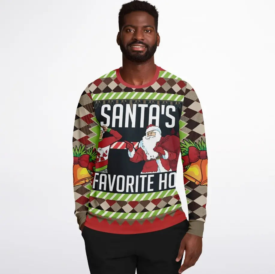 Santa's Favorite Ho Christmas Sweater – Funny Ugly Holiday Sweatshirt