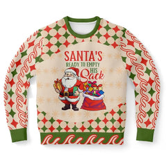 Santa's Ready to Empty His Sack Ugly Christmas Sweater