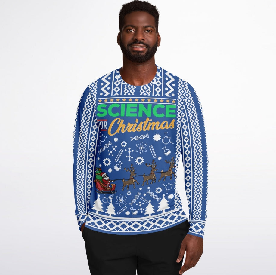 Science for Christmas Sweater – Funny Ugly Holiday Sweatshirt