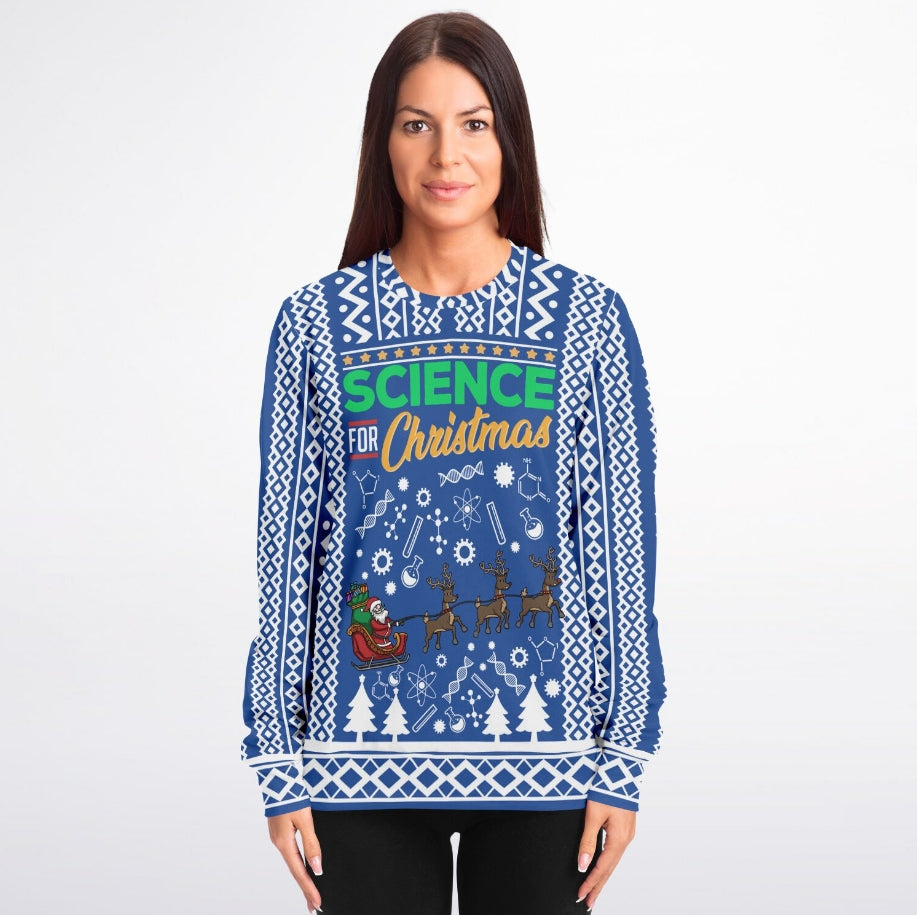 Science for Christmas Sweater – Funny Ugly Holiday Sweatshirt