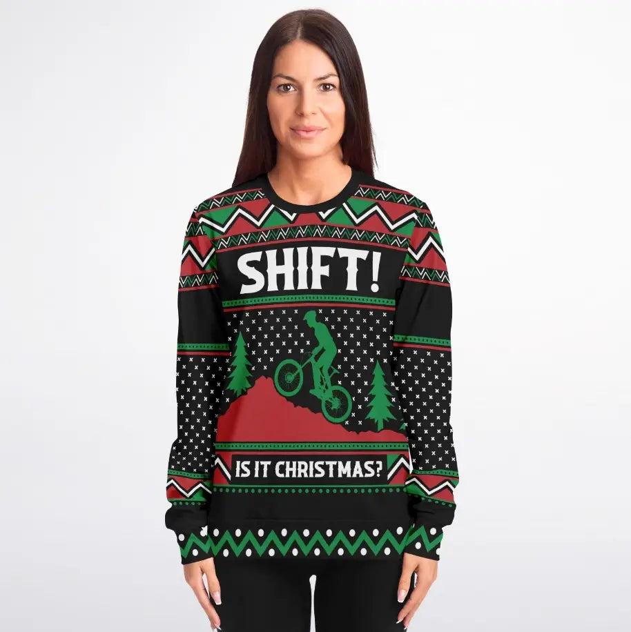 Shift It's Christmas Ugly Christmas Sweater