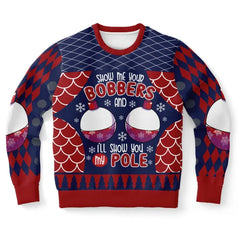 Show Me Your Bobbers Funny Fishing Christmas Sweater