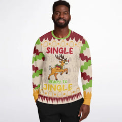 Single and Ready to Jingle Christmas Sweater – Funny Holiday Sweatshirt