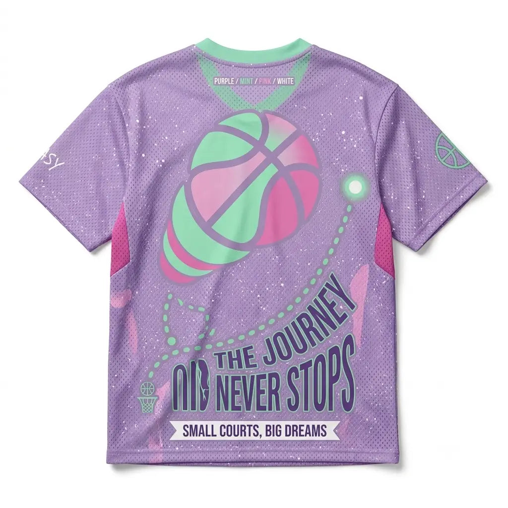 Small Courts Big Dreams Mesh Jersey Inspired by KD 15 EYBL Jersey