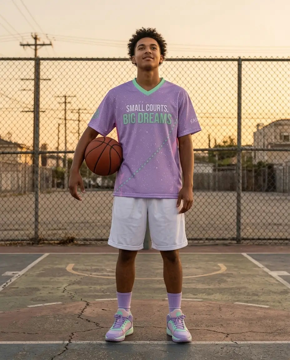 Small Courts Big Dreams Mesh Jersey Inspired by KD 15 EYBL Jersey