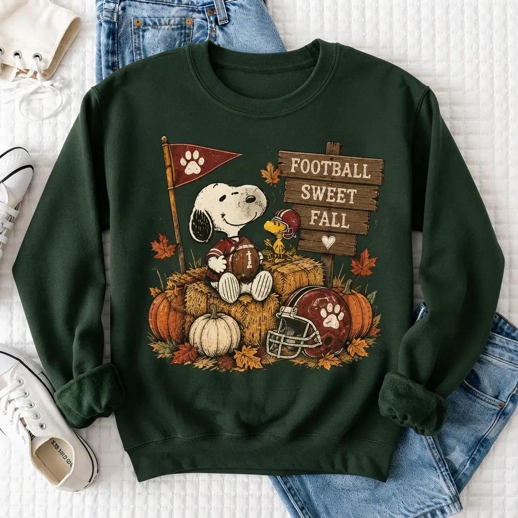 Snoopy & Friend Costume Fall Halloween Sweater – Funny Holiday Sweatshirt