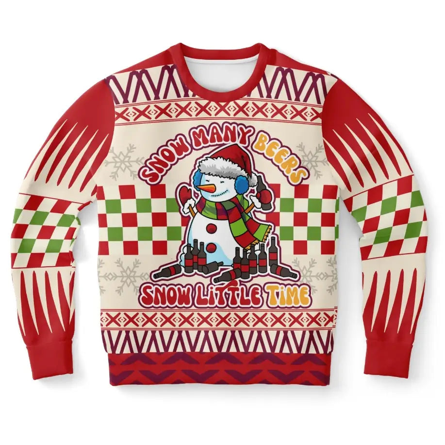 Snow Many Beers, Snow Little Time Ugly Christmas Sweater