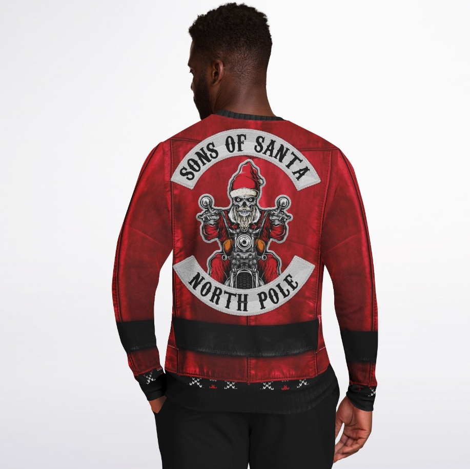 Sons of Santa Christmas Sweater – Funny Ugly Holiday Sweatshirt