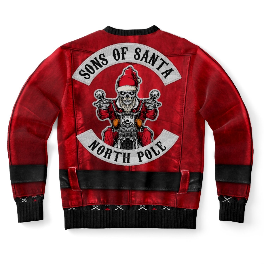 Sons of Santa Christmas Sweater – Funny Ugly Holiday Sweatshirt