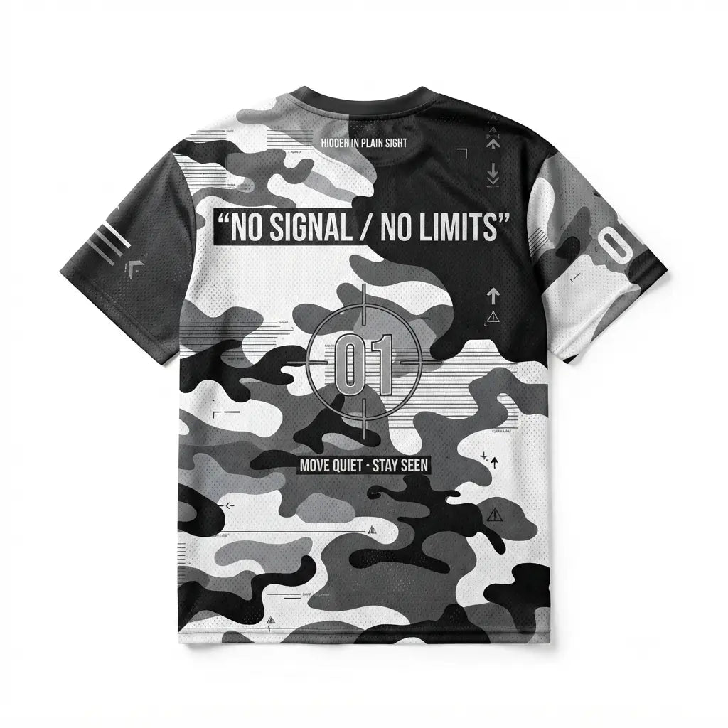 Stay Hidden Stay Seen Mesh Jersey Inspired by Supreme x Air Force 1 Camo Jersey