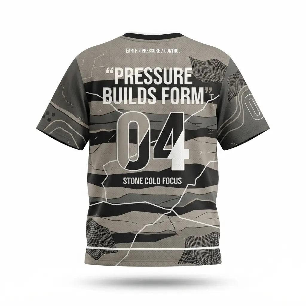 Stone Cold Focus Mesh Football Jersey Inspired by Air Jordan 4 Cave Stone Jersey