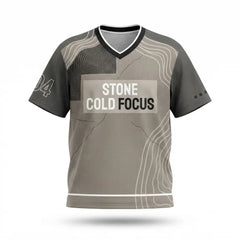 Stone Cold Focus Mesh Football Jersey Inspired by Air Jordan 4 Cave Stone Jersey