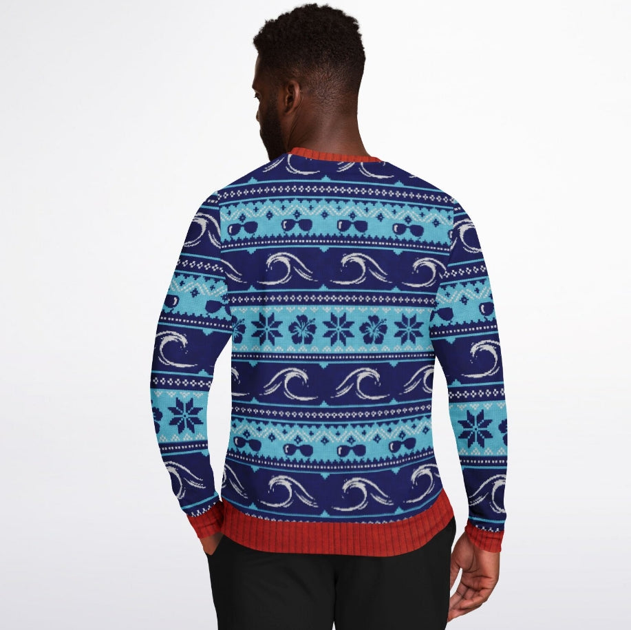 Surfing Swells Christmas Sweater – Funny Ugly Holiday Sweatshirt