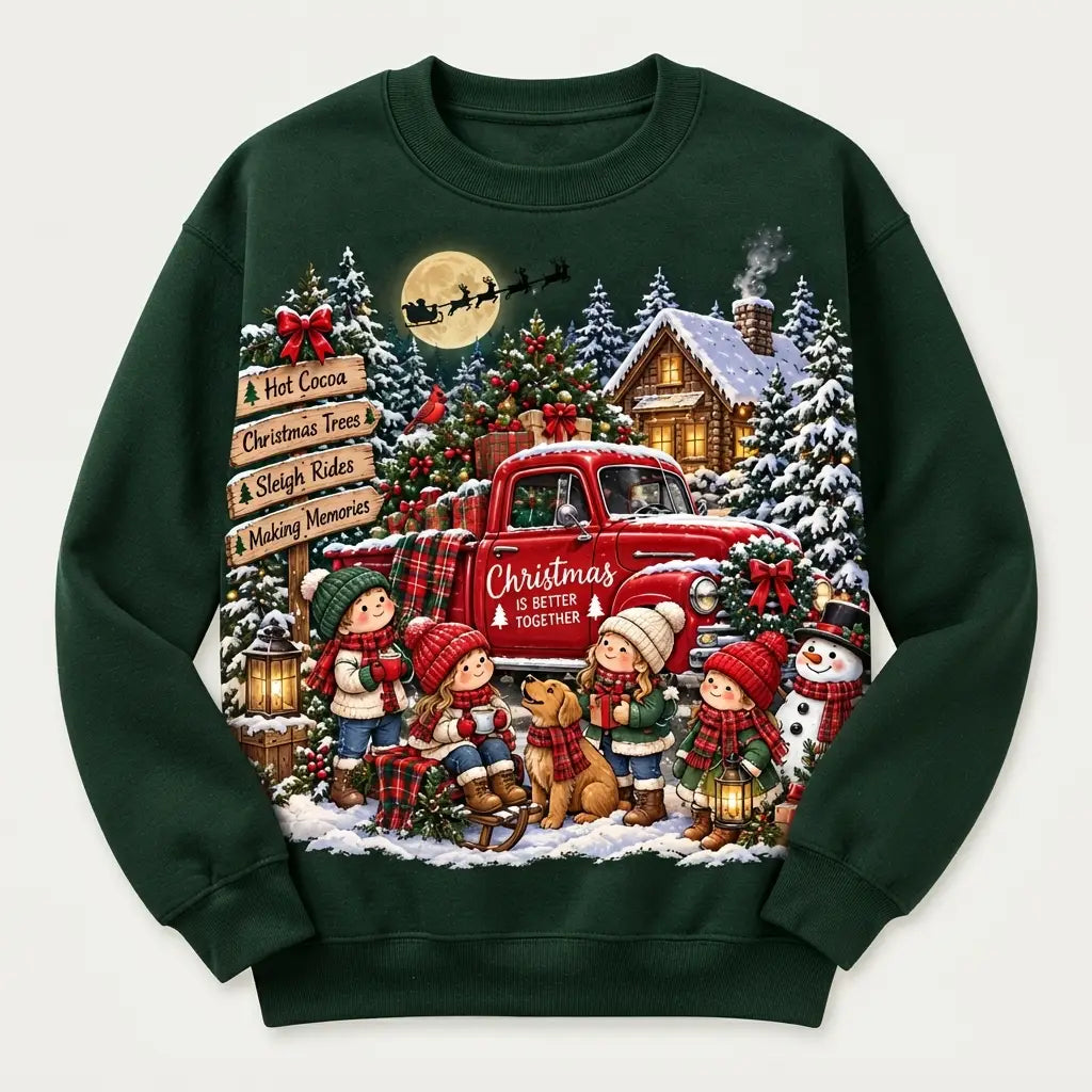 Sweet Christmas With Friend Christmas Sweater – Funny Holiday Sweatshirt