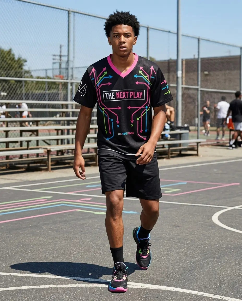 The Next Play Mesh Football Jersey Inspired by Zoom Freak 1 EYBL Jersey