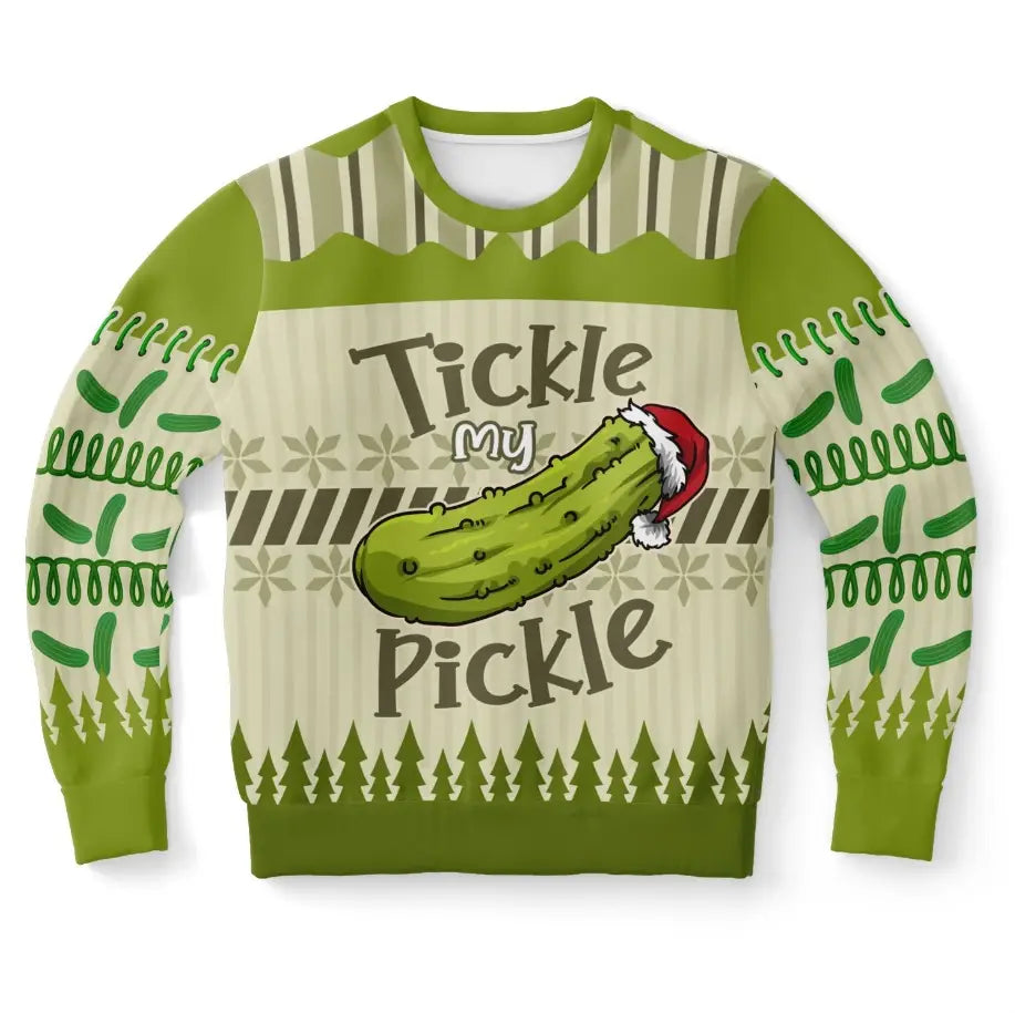 Tickle My Pickle Christmas Sweater – Funny Ugly Holiday Sweatshirt