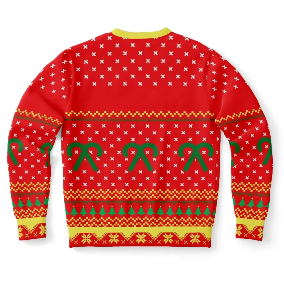 Too Lit To Quit Ugly Christmas Sweater