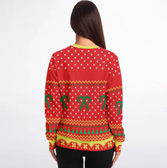 Too Lit To Quit Ugly Christmas Sweater