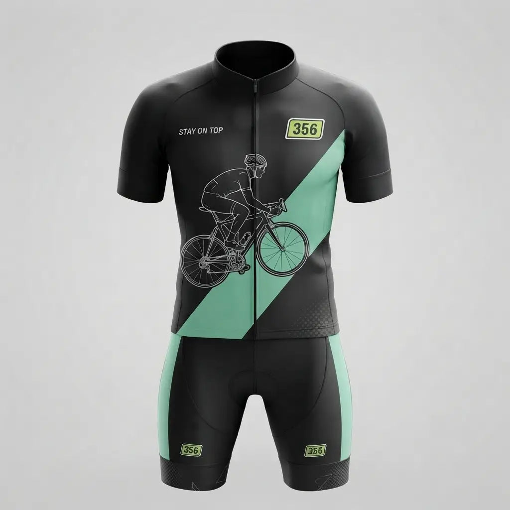 Velocity 356 Men’s Short Sleeve Cycling Jersey Set – All-Over Print  MCJSS3502