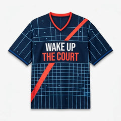 Wake Up The Court Mesh Jersey Inspired by Awake NY x Air Jordan 6 Blueberry Jersey
