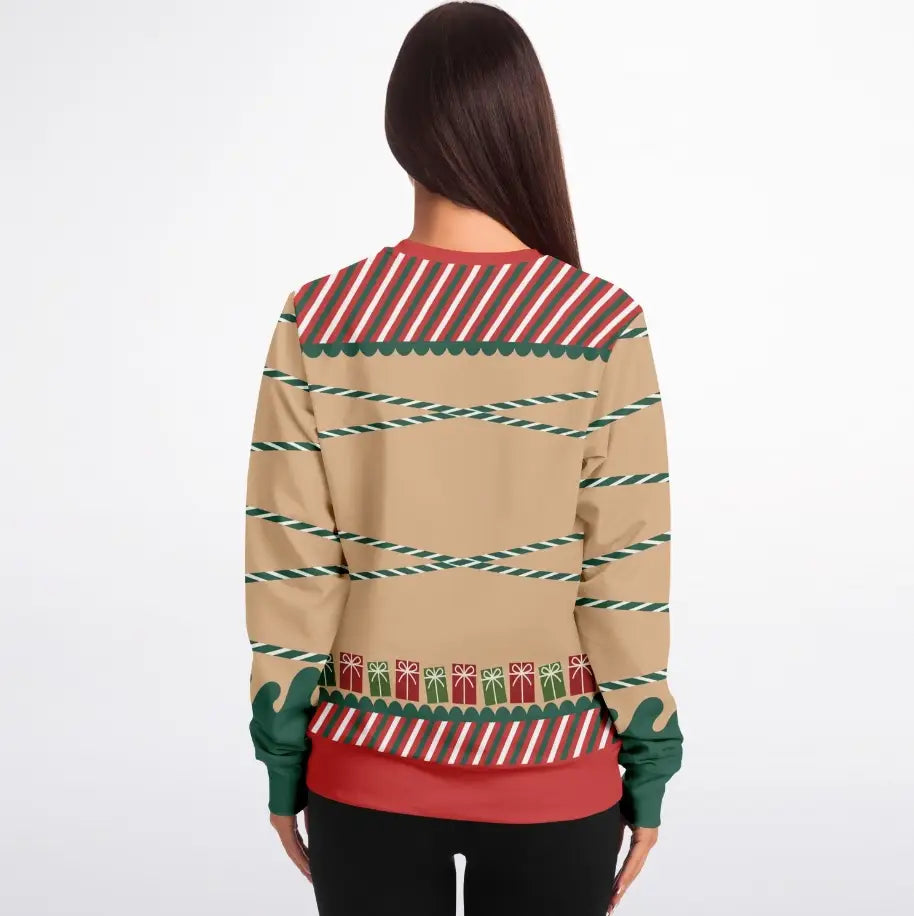 What Happens on Santa's Lap Ugly Christmas Sweater