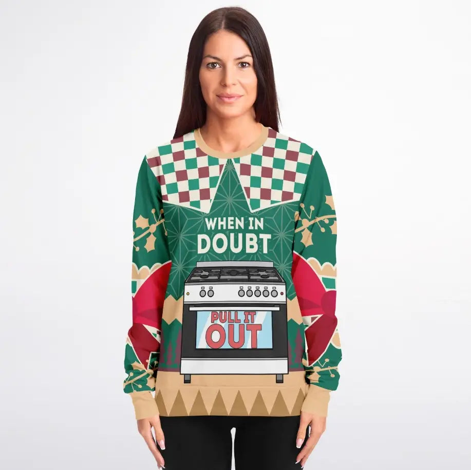 When in Doubt, Pull It Out Ugly Christmas Sweater