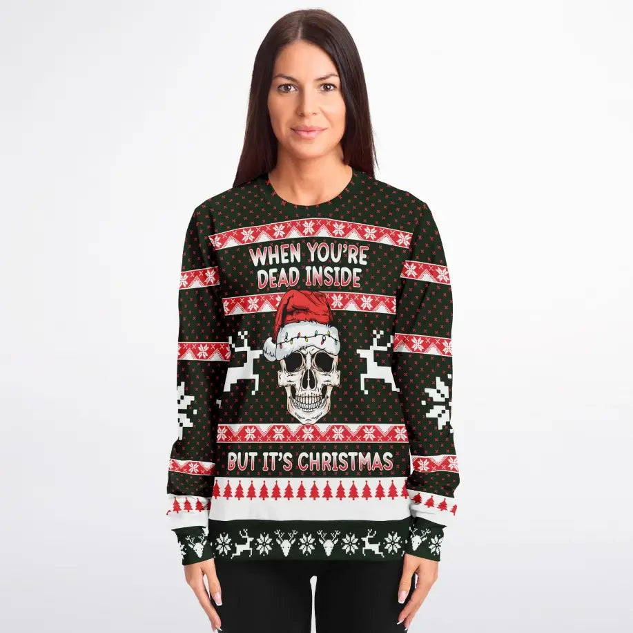 When You're Dead Inside Ugly Christmas Sweater
