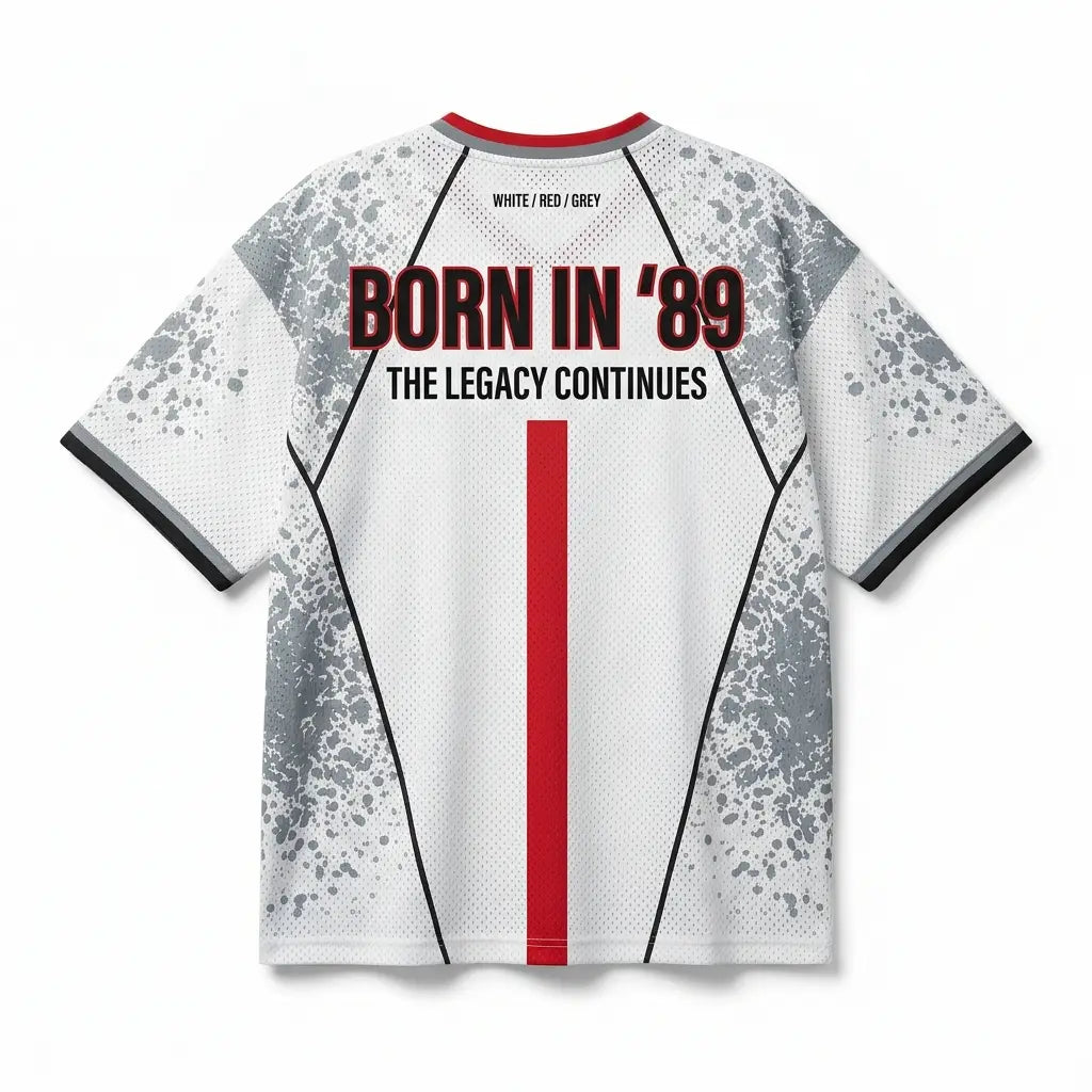 White Never Fades Mesh Jersey Inspired by Zoom Freak 5 EYBL Academy Jersey