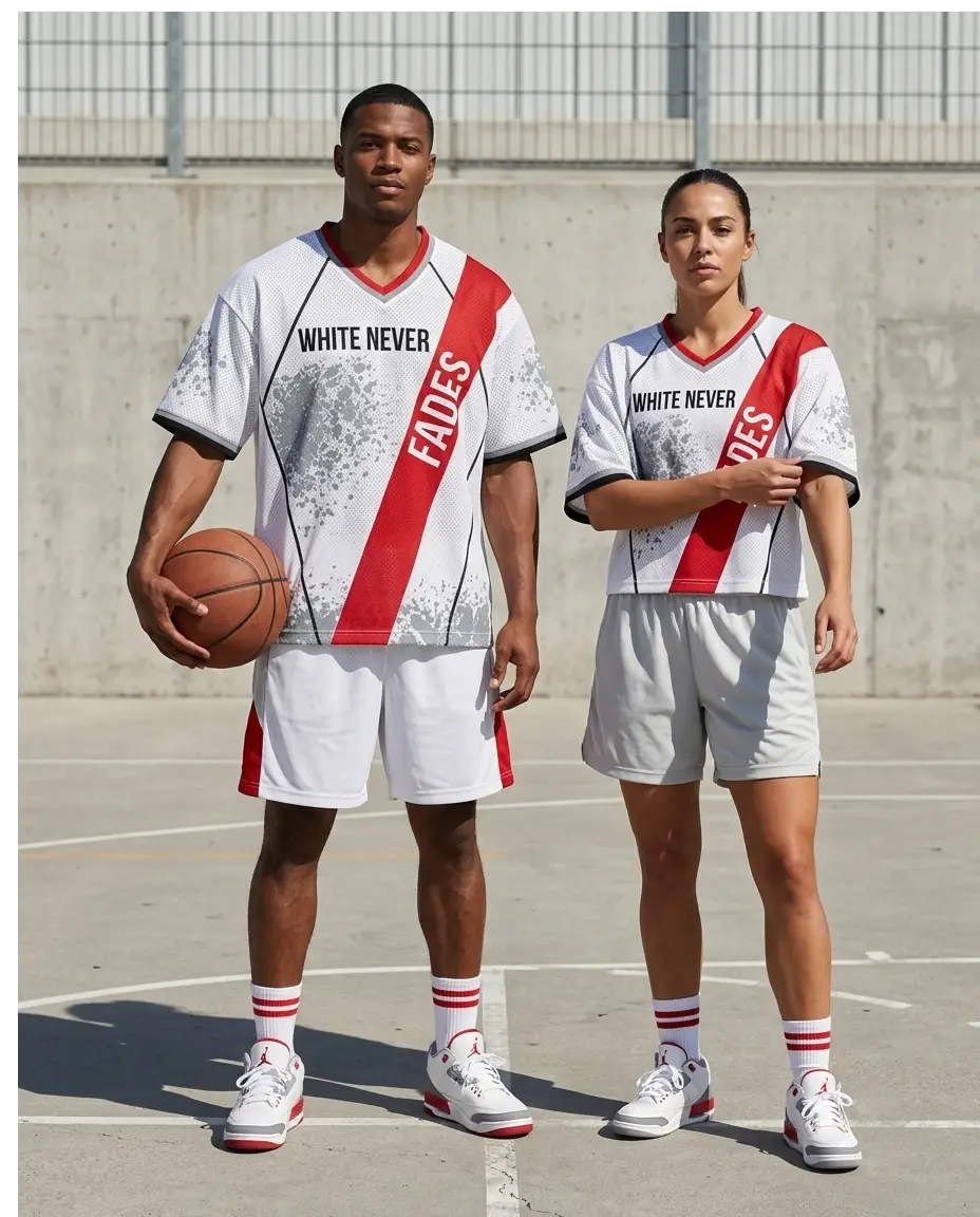White Never Fades Women Crop Top Mesh Jersey Inspired by Zoom Freak 5 EYBL Academy Jersey