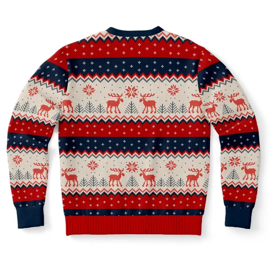 Woman Yells At Cat Ugly Christmas Sweater