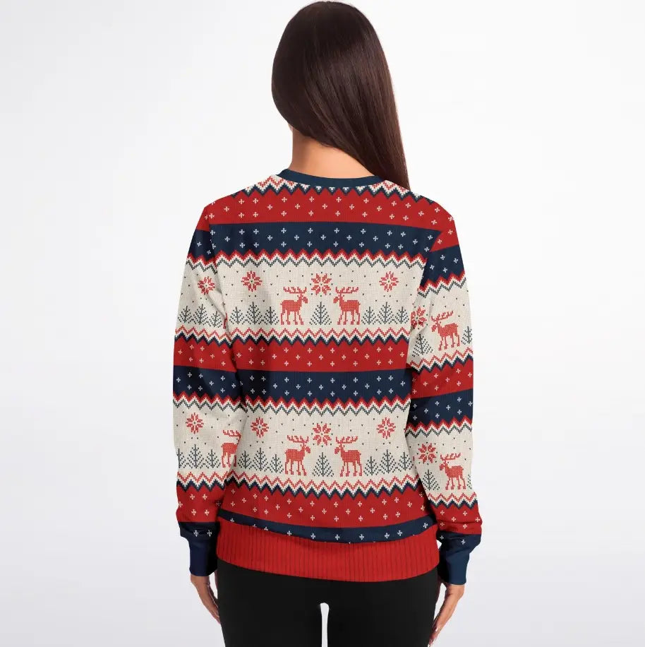 Woman Yells At Cat Ugly Christmas Sweater