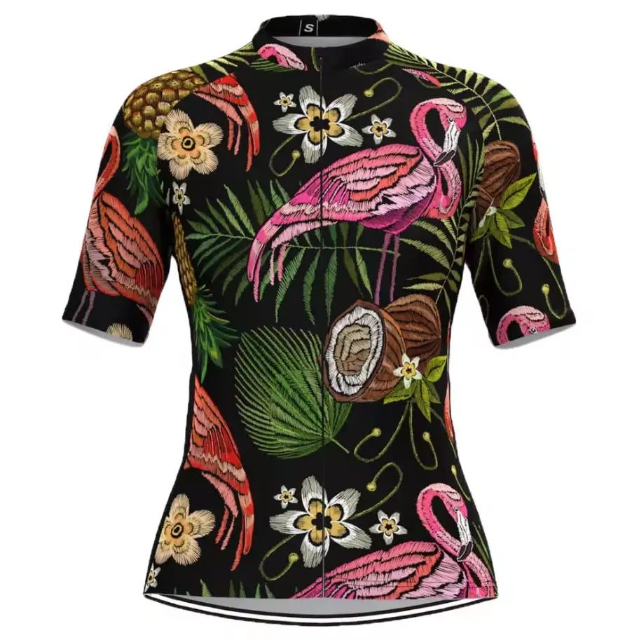 Women’s Tropical Summer Cycling Jersey – Short Sleeve MTB Road Bike Shirt MCJSS3104