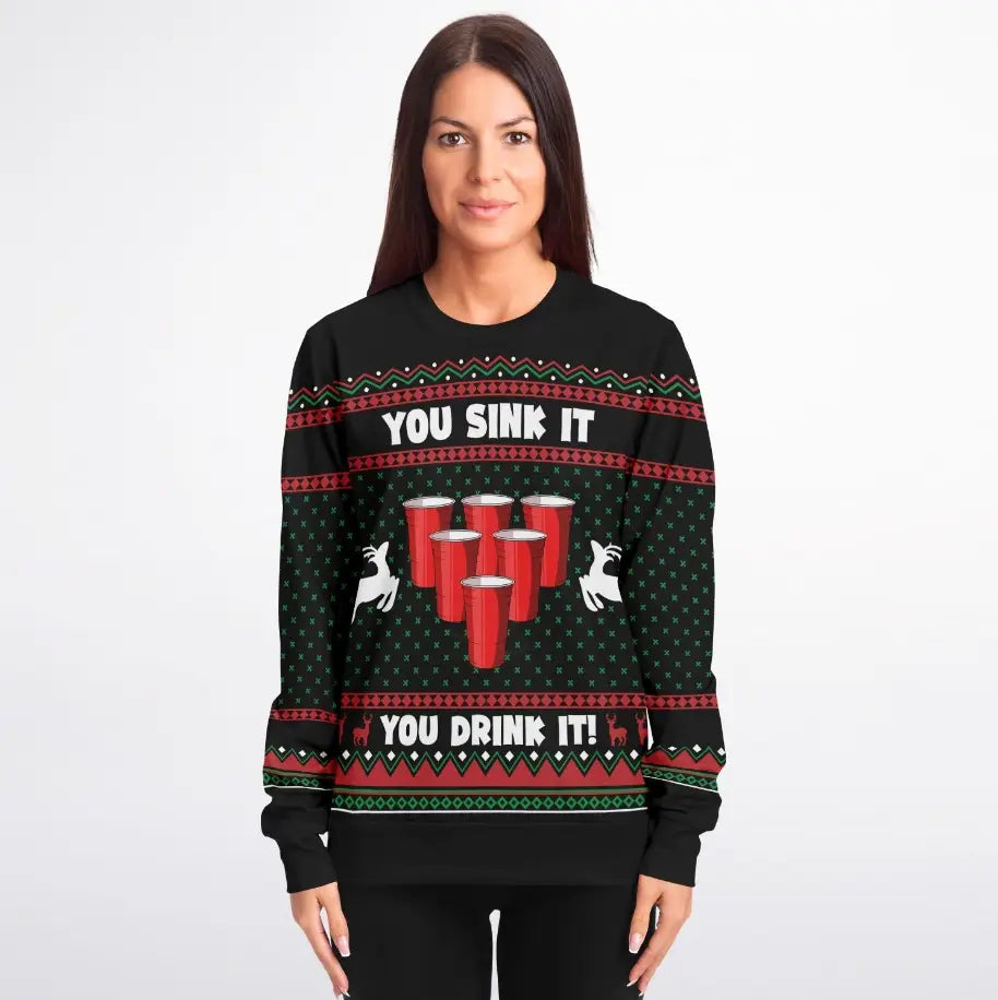 You Drink It Ugly Christmas Sweater