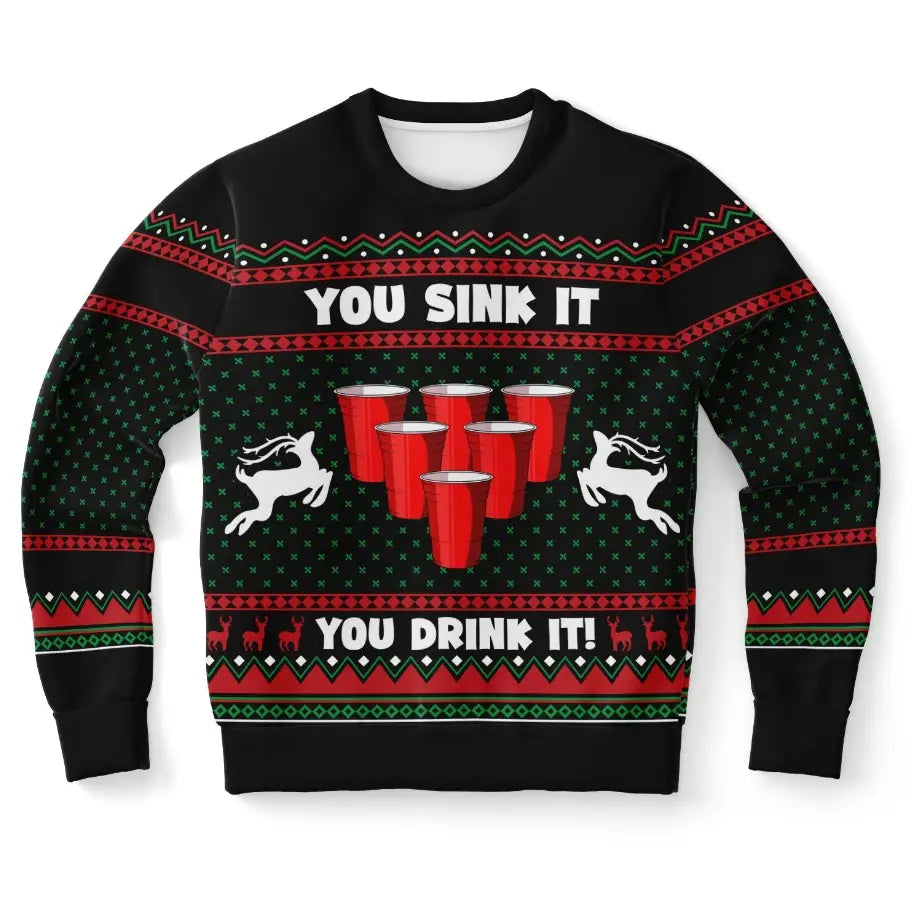 You Drink It Ugly Christmas Sweater